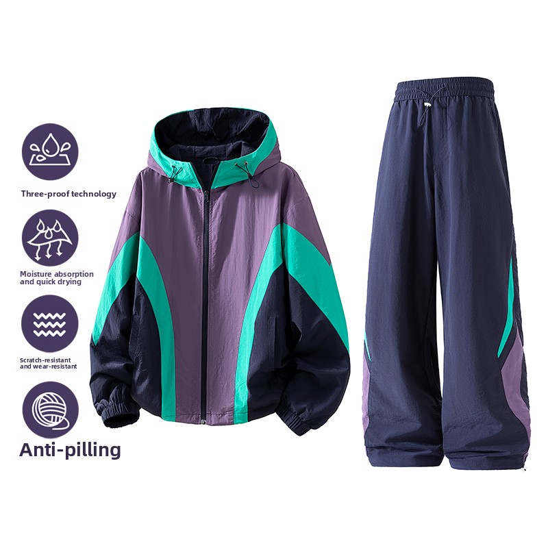 Outdoor Sports Outfit - طقم جاكيت رجالي جديد مكون من