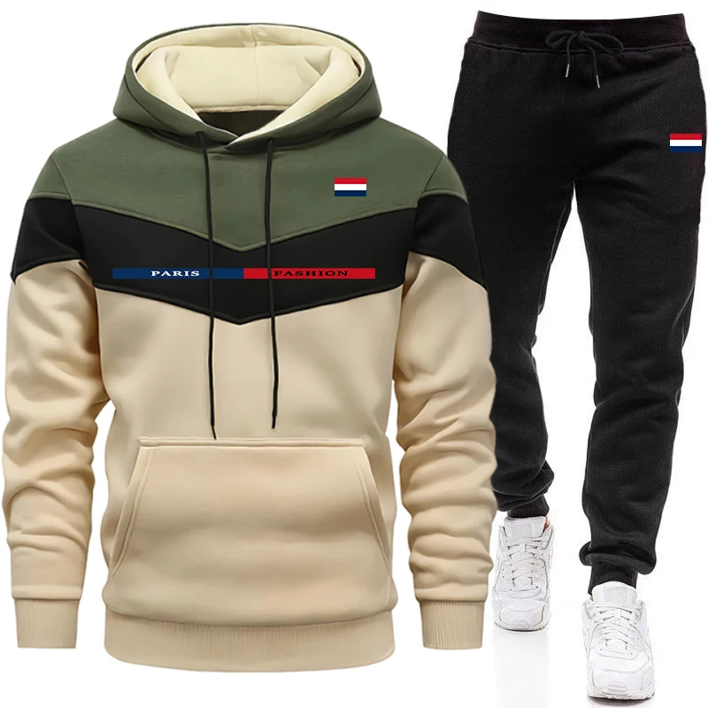 Outdoor Sports Outfit - بدلة رياضية يومية للخريف والشتاء، ملابس