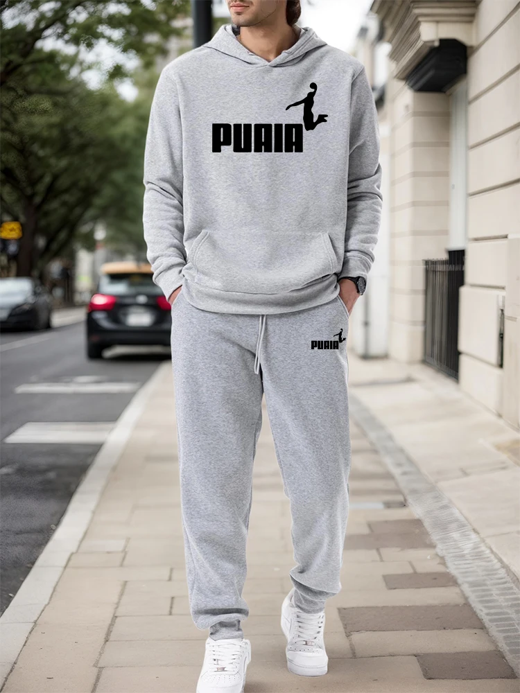 Outdoor Sports Outfit - طقم رجالي/هودي/بنطلون خريف وشتاء 2026، ملابس