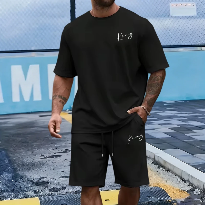Outdoor Sports Outfit - طقم رجالي من King Letter: تي