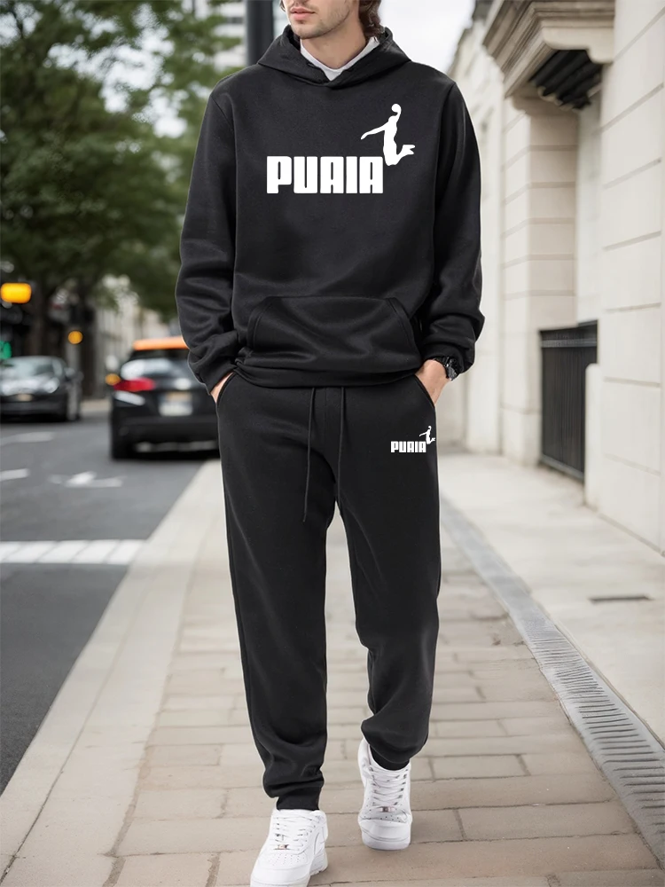 طقم رجالي/هودي/بنطلون خريف وشت - مراجعة Outdoor Sports Outfit وسعره