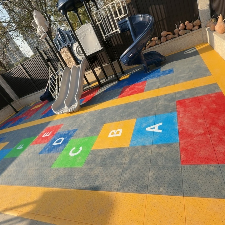 بلاط ملاعب كرة السلة المتشابك  - مراجعة Outdoor Sport Court Tiles وسعره